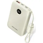 Vention 10000Mah Powerbank 2Xusb-C 1Xusb-A 22.5W, beige  Fkan0-C 6922794791275 Ladvn1Pow0006