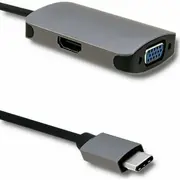 /Replikator Qoltec Usb-C - Hdmi Vga  50380 50380/5615461 5901878503806