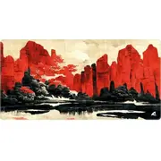 Sharkoon Skiller Sgp40 D11 Gaming Mouse Pad Red/Multicolor  4044951042586