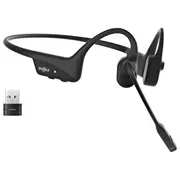 Shokz Opencomm2 Uc 2025 Upgrade Wireless Bluetooth Bone Conduction Videoconferencing Headset with Usb-C Charging Port and Usb-A adapter  16 Hr Talk Time, 29M Range, 1 Charge Time Includes Noise Cancelling Boom Mic Dongle, Black C120-Aa-Bk-Us 810160663263 Akgskzsbl0071