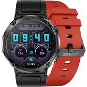 Smartwatch Gravity  męski Gt21-6 Bk/Rd/Bk Gt21 5900148049839