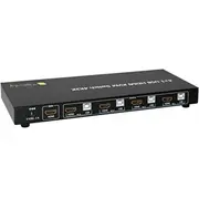Techly 4-Portowy przełšcznik Kvm Hdmi/Usb 4X1 z audio 028702 - Avteyvs00028702  8054529028702