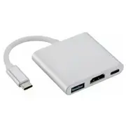 Usb Fusion Accessories Usb-C Multiport  3.0 / Hdmi Type C Silver Fus0011 4752243004876