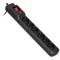 Activejet Combo 6Gn 5M black power strip with cord  5901443115625 Lipacjlis0029