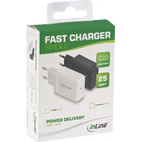 Inline Usb Pd Charger Single Type-C, Power Delivery, 25W, white  31501W 4043718302048