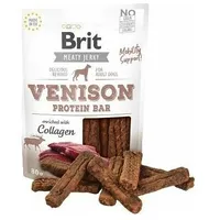 Brit Meaty Jerky Venison Protein Bar Dziczyzna 80G  Brit-Jerky-12-80 8595602543731