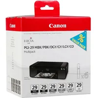 Canon Pgi-29 Multipack Mbk/Pbk/Dgy/Gy/Lgy/Co  4868B018 8714574623214 829675