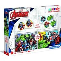 Clementoni Superkit puzzle 2X30  memo domino Avengers 335560 8005125202096