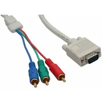 Kabel Inline D-Sub Vga - Rca Cinch x3 2M  17202 4043718107315