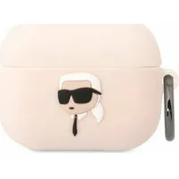 Karl Lagerfeld Etui Klaprunikp Apple Airpods Pro cover /Pink Silicone Head 3D  Kld1419 3666339087876