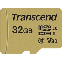 Karta Transcend 500S Microsdhc 32 Gb Class 10 Uhs-I/U3 V30 Ts32Gusd500S  0760557841227 380480