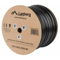 Lanberg Kabel instalacyjny Ftp Kat.5E, Żelowany, 305M Lcf5-30Cu-0305-Bk  5901969414356