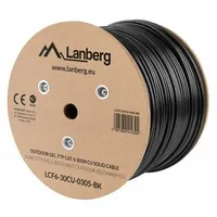 Lanberg Kabel instalacyjny Ftp Kat.6 Żelowany, 305M Lcf6-30Cu-0305-Bk  5901969414394