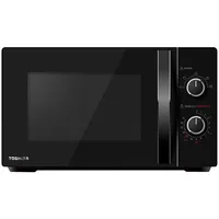 Toshiba Sda Microwave oven, volume 20L, mechanical control, 700W, 5 power levels, Led lighting, defrosting, black  Mwp-Mm20Pbk