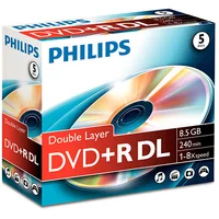 Philips Dvd-R Dl 8.5 Gb 8X 5  Dr8S8J05C/00 8710895992138 513529