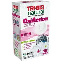 Tri-Bio Tabletes Veļas Mazgāšanai Oxy-Actioon White, 18 Tab 0139  856922005537