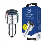 3Mk Accessories - Hyper Car Power Transmitter 48W Qc Pd Pps Usb 1C1A Silver  5903108636247