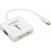 Av Lindy Displayport Mini - Hdmi Vga Dvi-I  41035 4002888410359