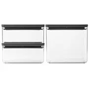 Brabantia storage box set Tasty 3 pcs. Dark Grey 230783  8710755230783