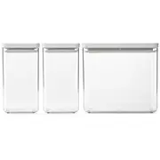 Brabantia  kārbu Tasty, 3 gab., Light Grey 230769 8710755230769