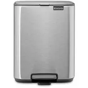 Brabantia Bo Pedal Bin 7L - Matt Steel Fingerprint Proof  8710755237942