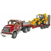 Bruder  Mack z i Jcb 02813 4001702028138