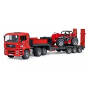 Bruder Man Tga z  niskopodłogową i teleskopową Manitou Mlt 633 02774 Br-02774 4001702027742