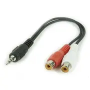 Cable Audio 3.5Mm To 2Rca/Socket Cca-406 Gembird  8716309026215