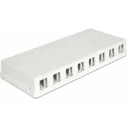 Delock  Keystone naścienna 8 portów 86209 5902887015342