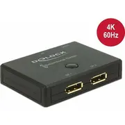 Delock Umschalter Displayport 2-1 bidirektional 4K 60Hz  18750 4043619187508