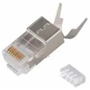Equip Stecker Rj45 Cat8 geschirmt 50Er Set grau  121148 4015867240885