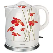 Feel-Maestro Mr-066-Red Flowers electric kettle 1.5 L 1200 W Red, White  Mr-066 red 4897144673827 Agdmeocze0170