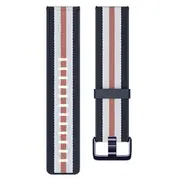 Fitbit Versa-Lite Woven Hybrid Band, large, navy/pink  Fb166Wbnvpkl 811138034375