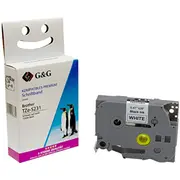 GG Schriftband 12Mm x 8M sw-ws Komp. m. Brother Tze-S231  Rl-B-S-T231P-Bk/Wt-12Mm8M 6941881284414 161312