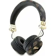 Guess Bluetooth Enc Gubh70Eposmk on-ear headphones black/black Peony Script Round Shape  3666339328962