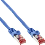 Inline 100Pcs. Bulk-Pack Patch Cable S/Ftp Pimf Cat.6 250Mhz Pvc copper blue 0.5M  B-76450B 4043718304530