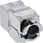 Inline 24Pcs. Bulk-Pack Keystone Rj45 jack slim, Snap-In, Cat.6A, integrated cable tie  B-76202P 4043718312146