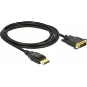 Kabel Delock Displayport - Dvi-D 2M  85313 4043619853137