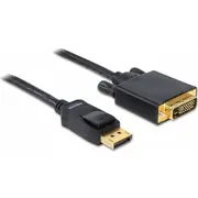 Kabel Delock Displayport - Dvi-D 5M  82593 4043619825936