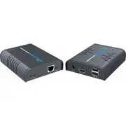 Kabel Premiumcord Hdmi Kvm extender z Usb120M  Cat5/6 bez opóźnienia khext120-6 8592220019242