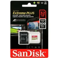 Karta Sandisk Extreme Plus Microsdhc 32 Gb Class 10 Uhs-I A1 V30 Sdsqxbg-032G-Gn6Ma  0619659155353