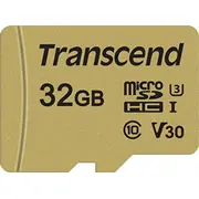 Karta Transcend 500S Microsdhc 32 Gb Class 10 Uhs-I/U3 V30 Ts32Gusd500S  0760557841227 380480
