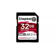 Kingston Memory card Sd 32Gb Canvas React Plus 300/260 Uhs-Ii U3  Sdr2/32Gb 740617301946 Sfkinsdg32Sdr20