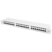 Lanberg Patch Panel 24 Port 1U Cat.6 gray shield  Pps6-1024-S 5901969404111 Nulagpp24K60007