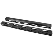Lanberg Vertical cable organizer for standing cabinets, 2 pieces, black  Ak-1212-B 5901969440317 Nulagor00000106