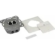 Logilink Np0128 - Cat.6A Netzwerkdose Up 2X Rj45 geschirmt reinweiß  4052792028591