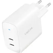 Logilink Steckdosenadapter, 2X Usb-C, Gan, 40W  Pa0282 4052792067545