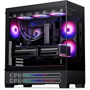 O Phanteks Xt View Matrix  Pc Midi-Tower E-Atx Tempered Glass Led Ph-Xt523Vm1Dbk01 0886523304081