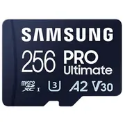 Samsung  Microsd Card Pro Ultimate 256 Gb microSDXC Memory Flash memory class U3, V30, A2 Sd adapter Mb-My256Sa/Ww 8806094957211