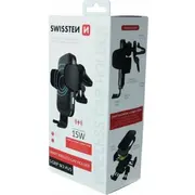 Swissten W2-Av5 Air Vent Car Holder With 15W  Wireless Charging Micro Usb Cable 1.2M 8595217469358